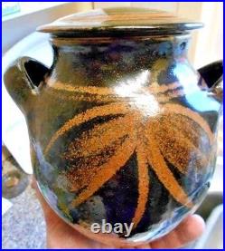 David Heminsley'Scottish, 1927-2007' Studio Pottery Lidded Conserve Jar