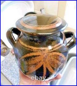 David Heminsley'Scottish, 1927-2007' Studio Pottery Lidded Conserve Jar