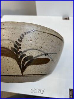 David Leach Lowerdown Studio Pottery Stoneware Bowl 24cm Diameter, Stamp