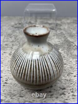 David Leach Pottery bud vase Tin Glaze #185