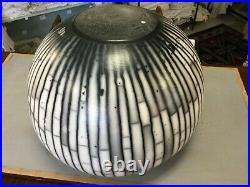David Roberts Studio Pottery Raku Vase 30cm High And 40cm Diametre