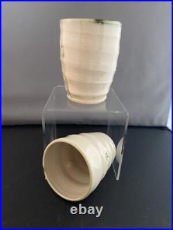 David Wadsworth Alfreton Studio Pottery Beakers Set Of Two