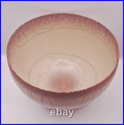 David White British Studio Porcelain Pottery Bowl, 20cm Diameter