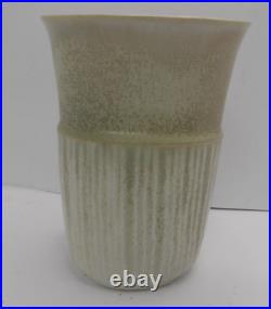 David White Studio Pottery Vase Impressed Mark to Base 6.5 Tall