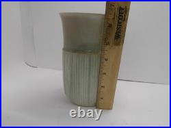 David White Studio Pottery Vase Impressed Mark to Base 6.5 Tall