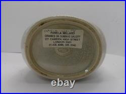 David White Studio Pottery Vase Impressed Mark to Base 6.5 Tall