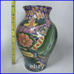 Dean McRaine Light Wave Art Pottery Psychedelic Hawaiian Millefiori Clay Vase 9