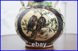 Debbie Prosser Cornish Studio Pottery Pot with Animal Decoration, Decorative Vase