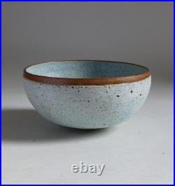 Deirdre Burnett Studio Pottery Ground Volcanic Glazed Stoneware Bowl