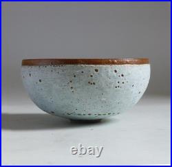 Deirdre Burnett Studio Pottery Ground Volcanic Glazed Stoneware Bowl