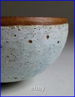 Deirdre Burnett Studio Pottery Ground Volcanic Glazed Stoneware Bowl