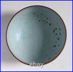 Deirdre Burnett Studio Pottery Ground Volcanic Glazed Stoneware Bowl
