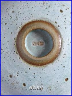 Deirdre Burnett Studio Pottery Ground Volcanic Glazed Stoneware Bowl