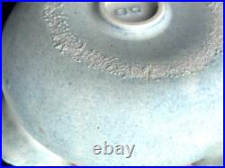 Deirdre Burnett Studio Pottery Porcelain Blue Glaze'Ruffle' Pot A/F