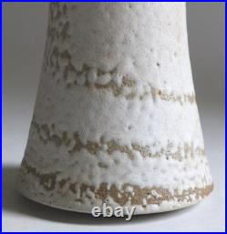 Deirdre Burnett Studio Pottery Stoneware Chimney Vase. 17.5cm