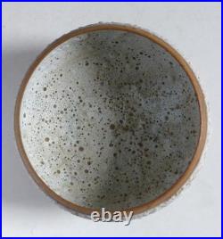 Deirdre Burnett Studio Pottery White Volcanic Glazed Stoneware Bowl Deirdre Burnett Studio Pottery White Volcanic Glazed Stoneware Bowl