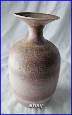 Delan Cookson studio pottery vase, Mid century modern