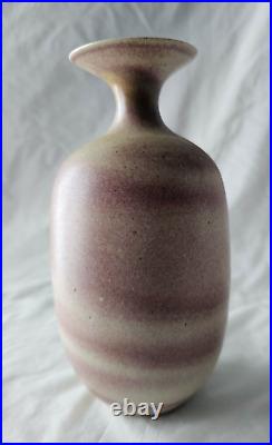 Delan Cookson studio pottery vase, Mid century modern