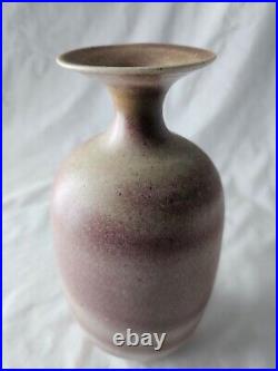 Delan Cookson studio pottery vase, Mid century modern