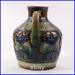 Denby Pottery Jug Vase Tublined Contemporary h18cm Circa 1924 Denby Pottery Jug Vase Tublined Contemporary h18cm Circa 1924