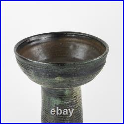 Denise Wren, Oxshott Pottery Tall Studio Art Sgraffito Vase Signed