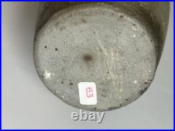 Denise Wren of Oxshott Pottery Signed Studio Art Medium Vase with Fish Pattern