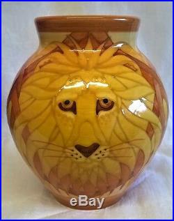 Dennis Chinaworks Studio Lion Vase Sally Tuffin China Works Animal Design