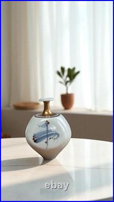 Derek Clarkson Studio Pottery Bottle Vase Sang-de-Bouef Glaze, 1990 Derek Clarkson Studio Pottery Bottle Vase Sang-de-Bouef Glaze, 1990