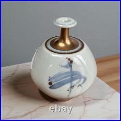 Derek Clarkson Studio Pottery Bottle Vase Sang-de-Bouef Glaze, 1990 Derek Clarkson Studio Pottery Bottle Vase Sang-de-Bouef Glaze, 1990