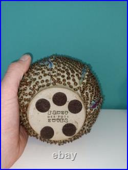 Des Pots Dutch Studio Pottery Spiky Sea Urchin 5.6 Ceramic Vase Iridescent