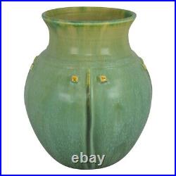 Door Pottery Art Deco Prairie Globe Cucumber Green Vase