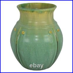 Door Pottery Art Deco Prairie Globe Cucumber Green Vase