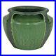 Door_Pottery_Matte_Green_Four_Handled_Reticulated_Arts_and_Crafts_Vase_01_ijjs
