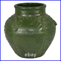 Door Pottery Matte Green Large Leaf Product Development Vase