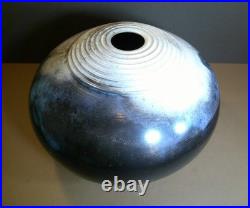 Duncan Ayscough Globular Studio Pottery Burnished Vase Duncan Ayscough Globular Studio Pottery Burnished Vase