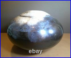 Duncan Ayscough Globular Studio Pottery Burnished Vase Duncan Ayscough Globular Studio Pottery Burnished Vase