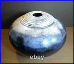 Duncan Ayscough Globular Studio Pottery Burnished Vase Duncan Ayscough Globular Studio Pottery Burnished Vase