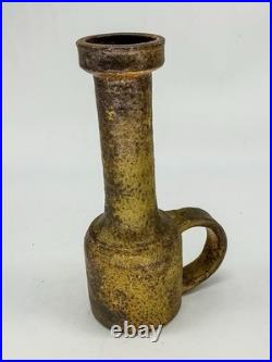 Dutch Studio Pottery Vase by Jaan Mobach for Mobach Keramiek, 1960s Holland MCM