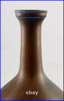 Early Berndt Friberg Studio Large Ceramic Vase. Modern Swedish design