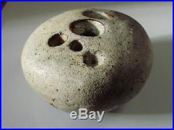 Early Stoneware Boulder or Pebble Vase by Alan Wallwork. Signed and Perfect