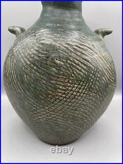 Ed Thompson San Diego Studio Pottery Guild Allied Craftsmen Modernist Vase