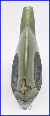 Emili Biarnes Raber Studio Pottery Metalic Lustre Vase 20th Century