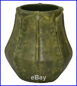 Ephraim Faience Pottery 2000 Curdle Glaze Begonia Vase 012