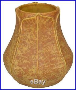 Ephraim Faience Pottery 2000 Curdled Yellow Begonia Vase 012
