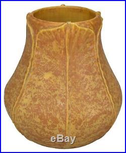 Ephraim Faience Pottery 2000 Curdled Yellow Begonia Vase 012