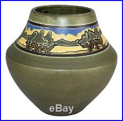 Ephraim Faience Pottery 2000 SEG Style Oak Savannah Vase 841