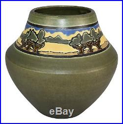 Ephraim Faience Pottery 2000 SEG Style Oak Savannah Vase 841