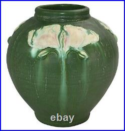 Ephraim Faience Pottery 2001 Blooming Poppies Vase 113