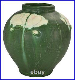 Ephraim Faience Pottery 2001 Blooming Poppies Vase 113
