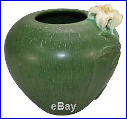 Ephraim Faience Pottery 2002 Garden Lily Green Ceramic Vase 232